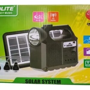 LINTERNA CON PANEL SOLAR