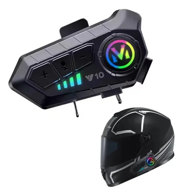 INTERCOMUNICADOR CASCO Y10 AURICULAR MOTO MANOS LIBRES MOTO