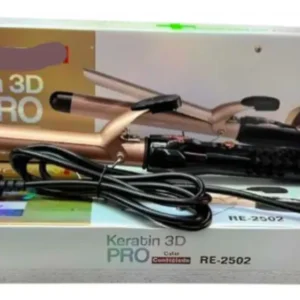 PINZA SIRENA PARA EL CABELLO RIZADOR PROFESIONAL KERATINA BEIGE 110V