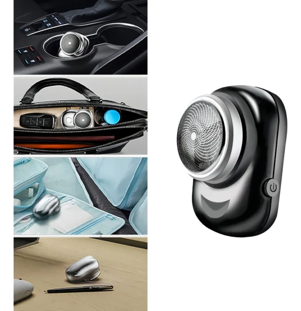 MINI AFEITADORA ELECTRICA HOMBRE PORTATIL USB AFEITADORAS COLOR NEGRO