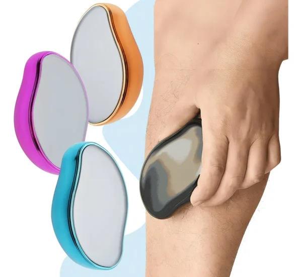 DEPILACIÓN FÍSICA CRISTAL DEPILADORA BORRADOR VELLO MÁGICO COLOR NEGRO MATE