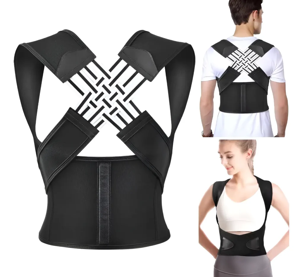 CORRECTOR POSTURA AJUSTABLE HOMBRO ESPALDA TRENSADO UNISEX