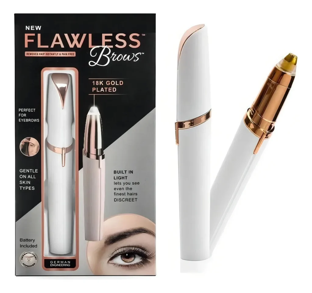 DEPILADOR DE CEJAS FLAWLESS BROWS INDOLORO RECARGABLE USB PORTÁTIL