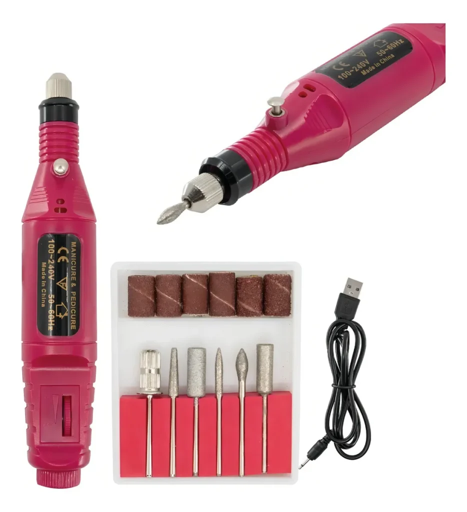 KIT PULIDOR DE UÑAS MANICURE BATERÍA