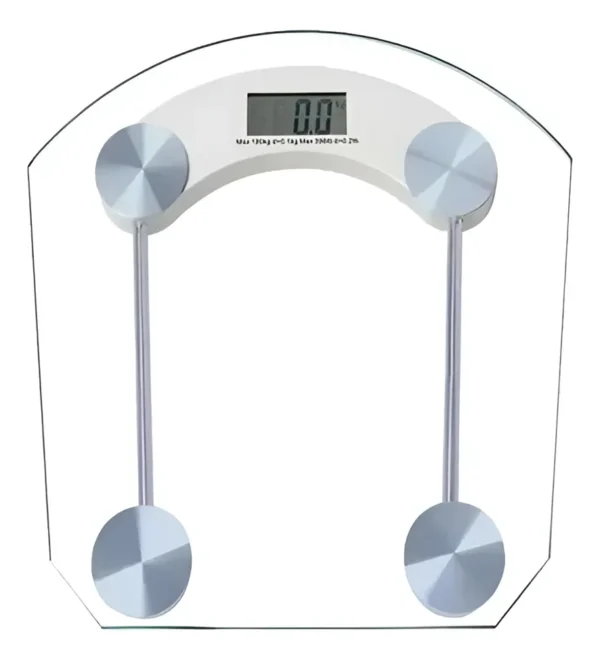 BASCULA DIGITAL PESA PERSONAS BAÑO PANTALLA 180 KG DIGITAL TRANSPARENTE