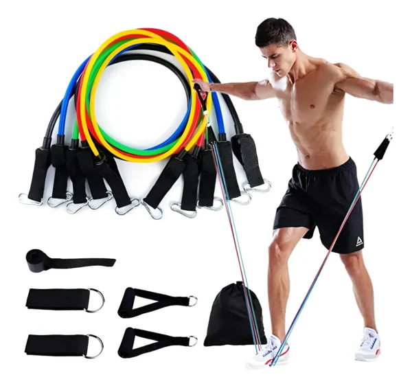 Bandas Elasticas Kit Teratubos Sportfitness Set X5 Ejercicio Varios