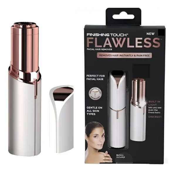 DEPILADOR FACIAL RECARGABLE RE MOVEDOR VELLO ROSA