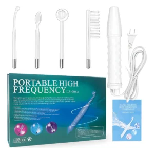 ALTA FRECUENCIA PORTÁTIL FACIAL Y CORPORAL 4 ELECTRODOS 110/220V BLANCO
