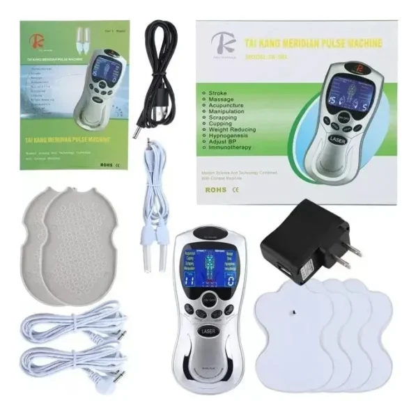 GIMNASIA PASIVA 4 ELECTRODOS MASAJE ELIMINA GRASA TONIFICA 110V