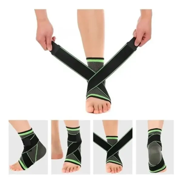 Tobillera Doble Compresión Elástica Soporte De Tobillo