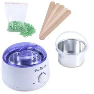 OLLA DE CERA CON APLICADORES Y PERLAS