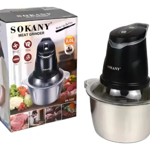 PROCESADOR ALIMENTOS SOKANY 400W 2L NEGRO PLATEADO MODELO SK-7013