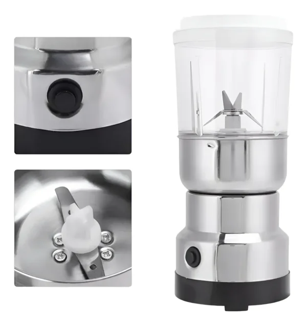 MOLINO MOLEDOR ELÉCTRICO 2 EN 1 GRANDE CAFÉ ESPECIAS NEGRO