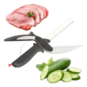 TIJERAS PICADORAS DE VERDURAS VEGETALES COCINA CORTADOR NEGRO