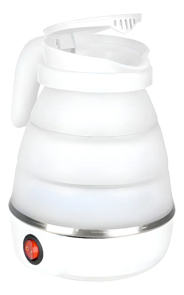 CALENTADOR ELÉCTRICO PLEGABLE PORTABLE HERVIDOR DE LIQUIDO COLOR BLANCO
