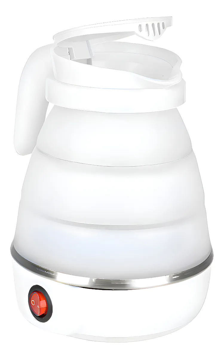 CALENTADOR ELÉCTRICO PLEGABLE PORTABLE HERVIDOR DE LIQUIDO COLOR BLANCO