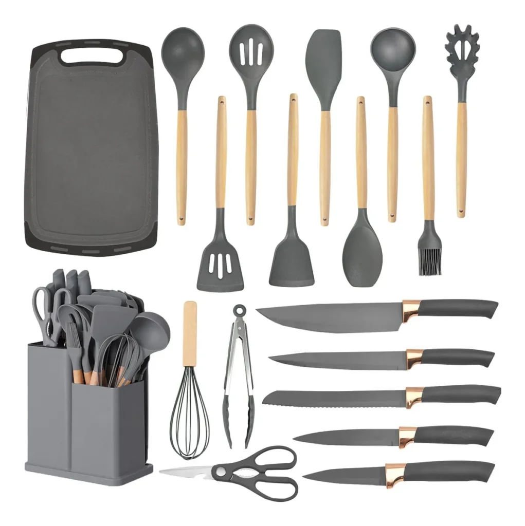 SHUNIKING MB19 JUEGO DE UTENSILIOS DE COCINA 19 UNIDADES DE COCINA