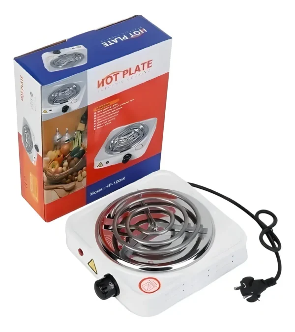 COCINA ELECTRICA 1 PUESTO HORNILLA HOT PLATE JX-1010B COLOR BLANCO