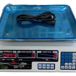 BALANZA LIQUIDADORA ELECTRÓNICA 40KG DIGITAL GRAMO EN GRAMO 110V BLANCO