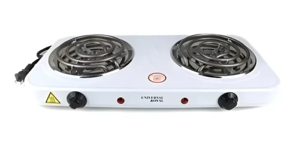 AMG DBF2CL ESTUFA ELECTRICA 2 PUESTOS 5 NIVELES COLOR BLANCO