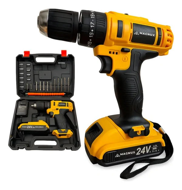 TALADRO ATORNILLADOR INALÁMBRICO 1 BATERIA 10MM MAGNUX