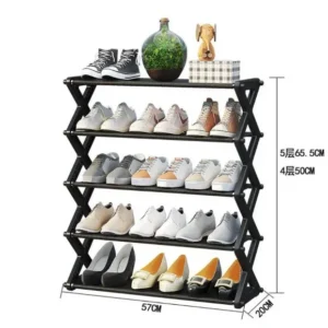 ZAPATERO 5 NIVELES ORGANIZADOR ESTANTE ZAPATOS EN FORMA DE X