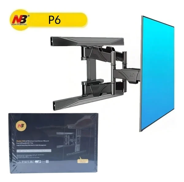 SOPORTE TV PARED GOCHANMI P6 AJUSTABLE RECLINABLE 45-75 PULGADAS VESA 45.5KG