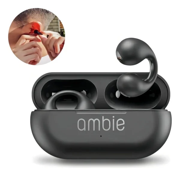 AURICULARES BLUETOOTH TIPO PENDIENTE AMBIE EARCUFFS 5.3 COLOR NEGRO