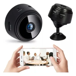 CÁMARA MINI ESPÍA IP WIFI MONITOREO EN TIEMPO REAL MICRÓFONO COLOR NEGRO