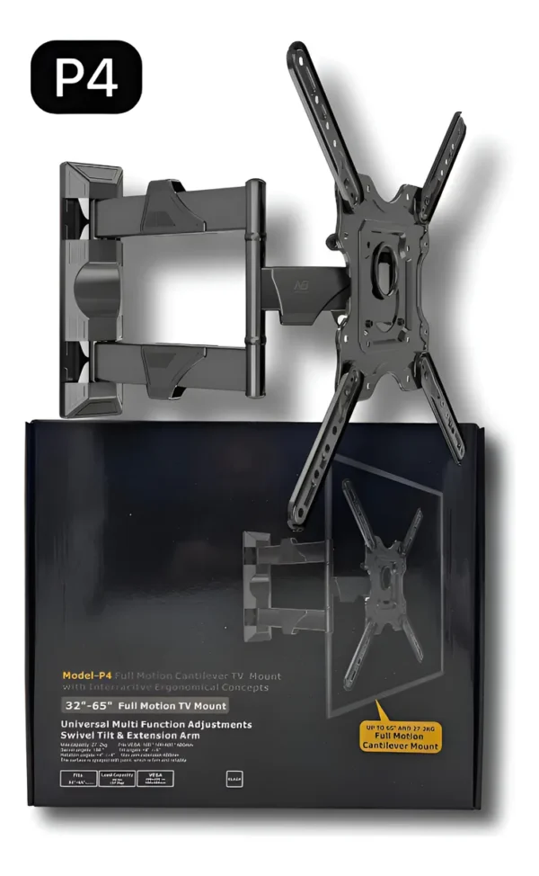 SOPORTE TELEVISOR P4 TV PARED 32-65 PULGADAS FINO GRUESO