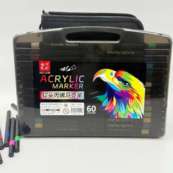 Marcadores Acrílicos De Colores M-60 Para Niños Y Adultos